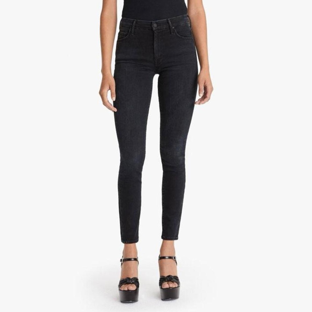 MOTHER High Rise Black Jeans